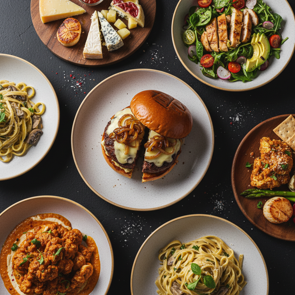 Gourmet food spread